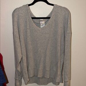 Aerie Light Gray Women's Crew Neck Sweater